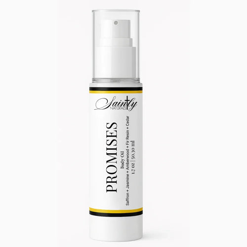 Promises Body Oil - Faith-based skincare with saffron and jasmine