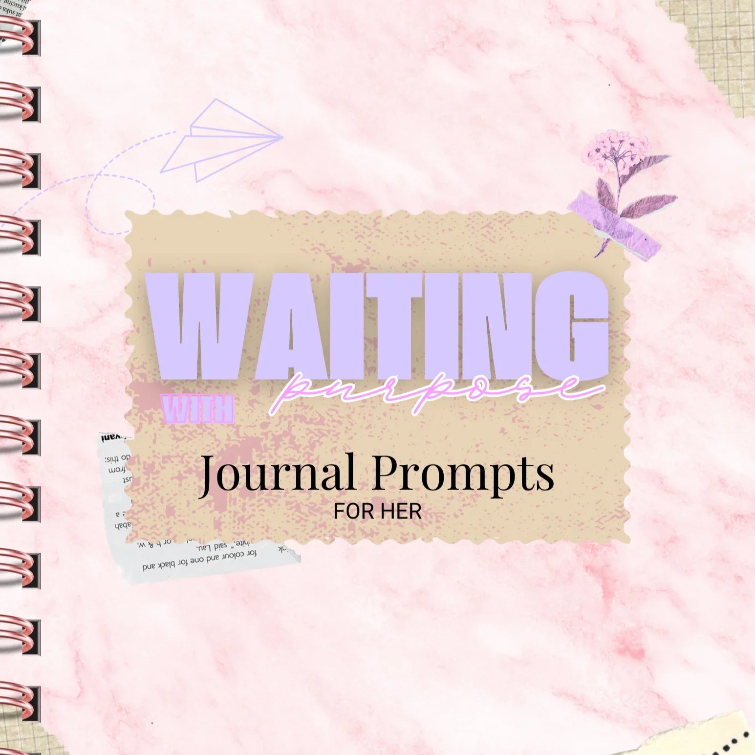 Waiting with Purpose Journal for Her - Saintly Naturals